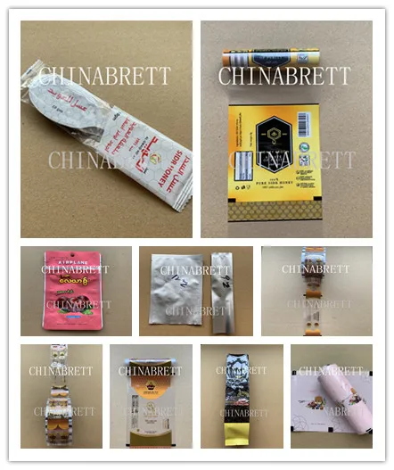 Honey Spoons Laminated package rolls plastic sachet bag