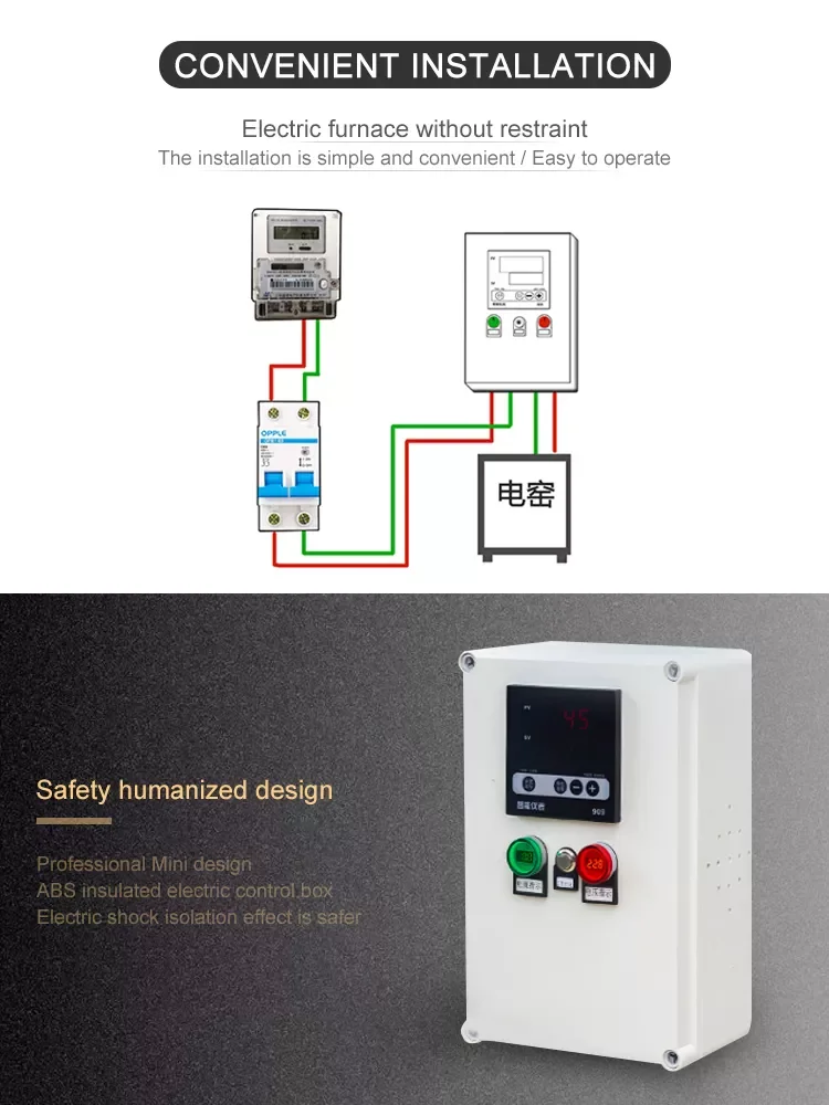 Laboratory Atmosphere Ashing Muffle Furnace Bench Top Oven Electrical