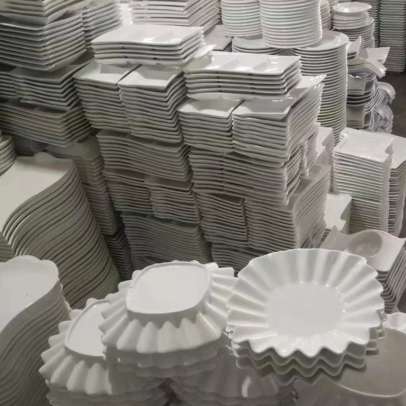 Wholesales Stock Plates Restaurant Ceramic Dinner Plate Porcelain Bowl