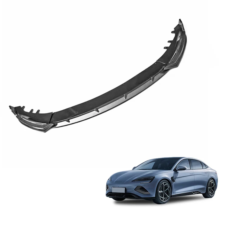 Car Front Lip Shovel Front Spoiler Bumper Lip Exterior Accessories Three Section Car Front Shovel For BYD Seal accessory