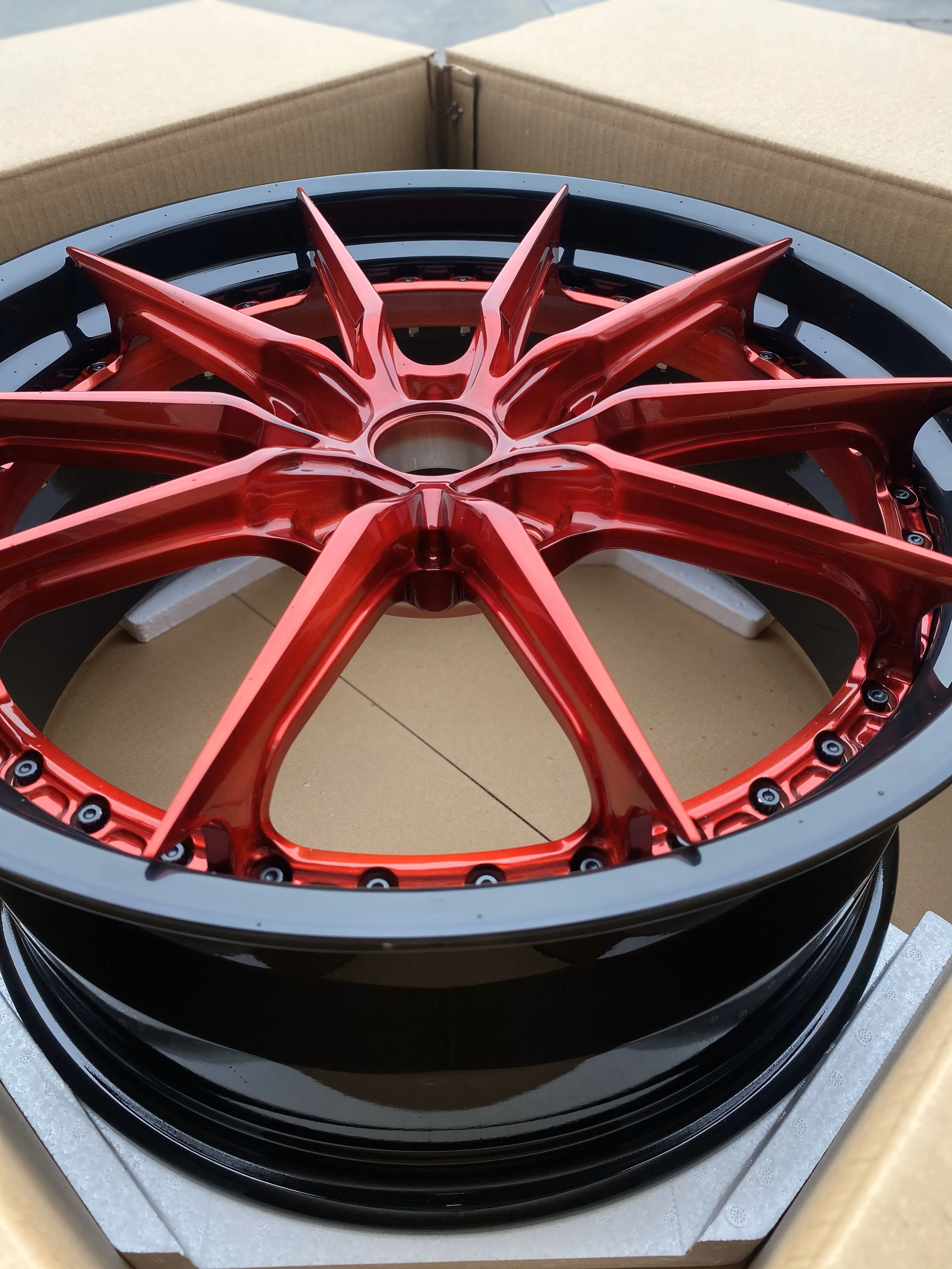 2 piece shiny custom aluminum alloy forged wheels 16 17 18 19 20 21 22 23 24 inch 5x112 5x114.3 5x120 rim hub