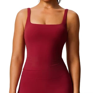 2026 New Simple Quick-Dry Yoga Sports Crop Tank Top Custom Logo Workout Gym Tank Top Women