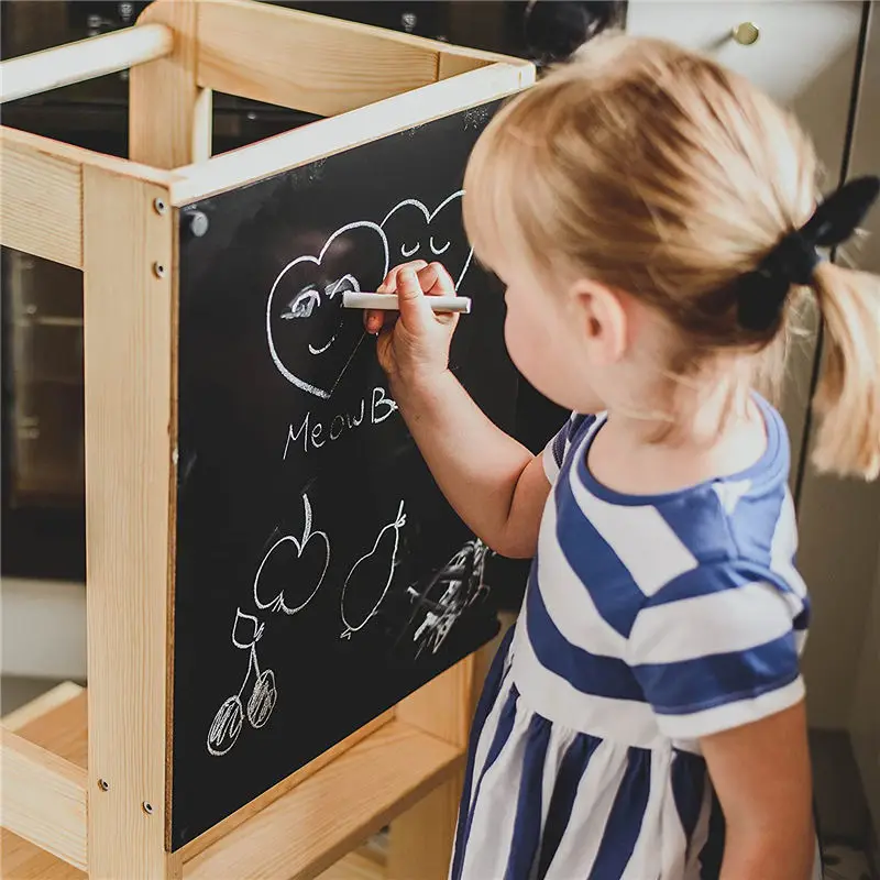 Детский кухонный помощник обучающая башня детский ступенчатый стул деревянная доска для детей с