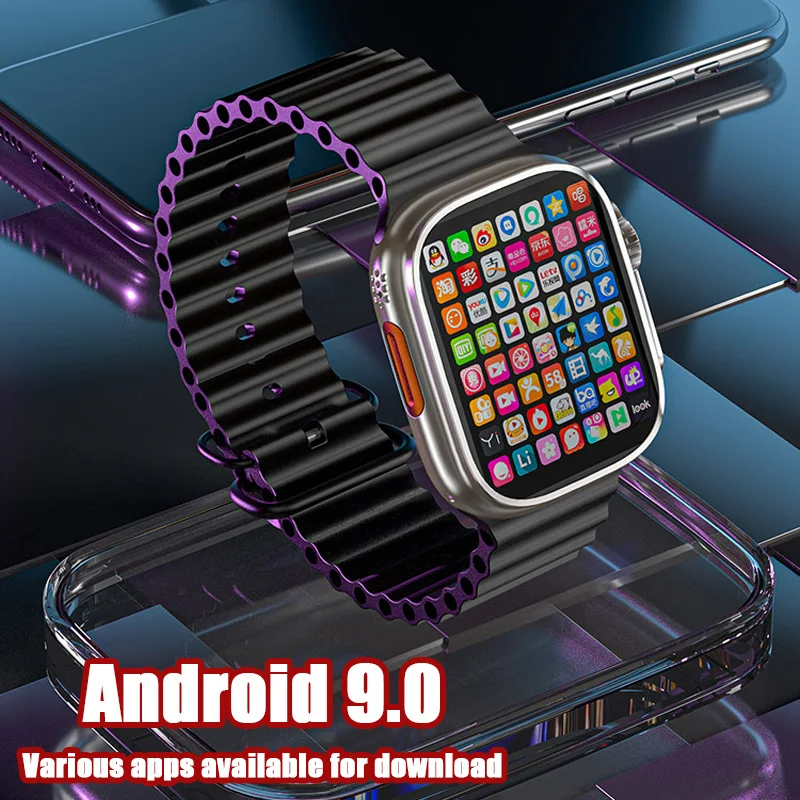 New Sim Card 4g Smart Watch 9 2024 Gs29 Ultra 2inch App Download Video