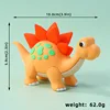 Estegosaurio naranja grande