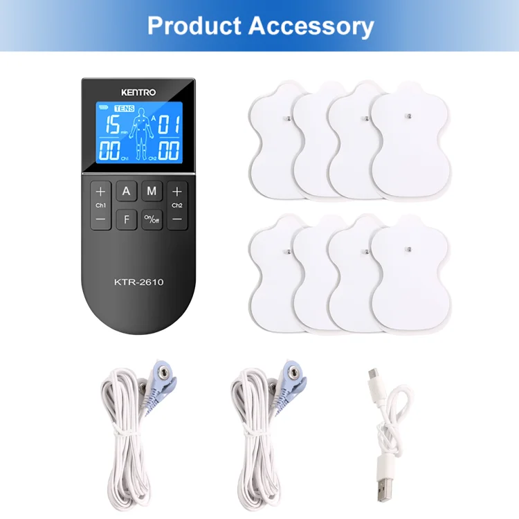TENS EMS FITNESS 3 in 1 Tens Unit Dual Channel 50 Modes 16 Intensity Levels TENS Therapy Machine