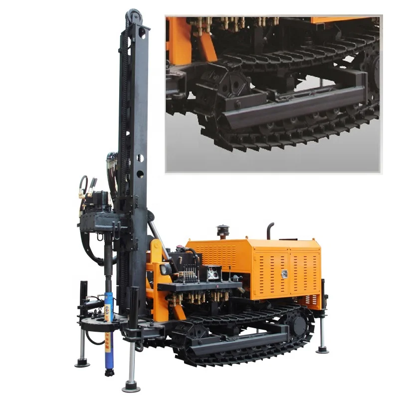 
 KW180 Depth 180m High Efficiency Crawler Hydraulic Water Well Drilling Machine