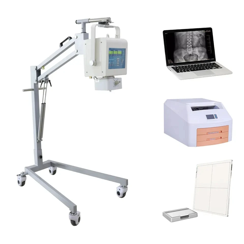 High Quality Portable 100mA 5KW Xray Machine Mobile Digital X-Ray Imaging Diagnostic System