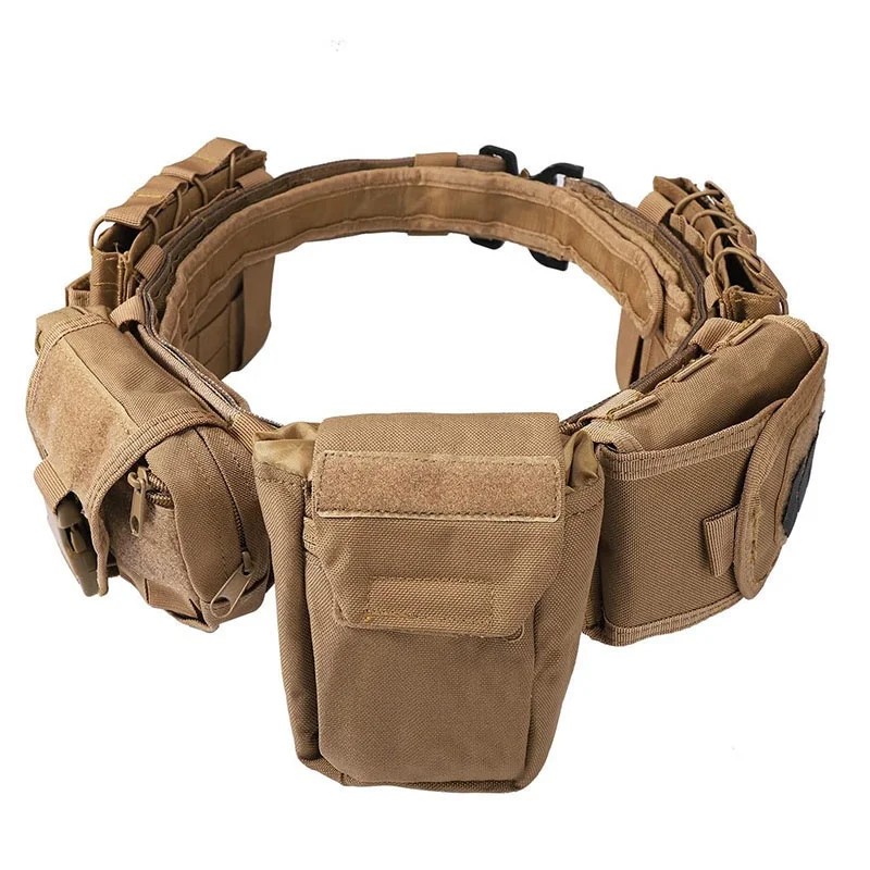 Adjustable Modular Equipment High Density Material Tactical Belts for Men Tactical Heavy Duty Belts Utility Belt with Pouches