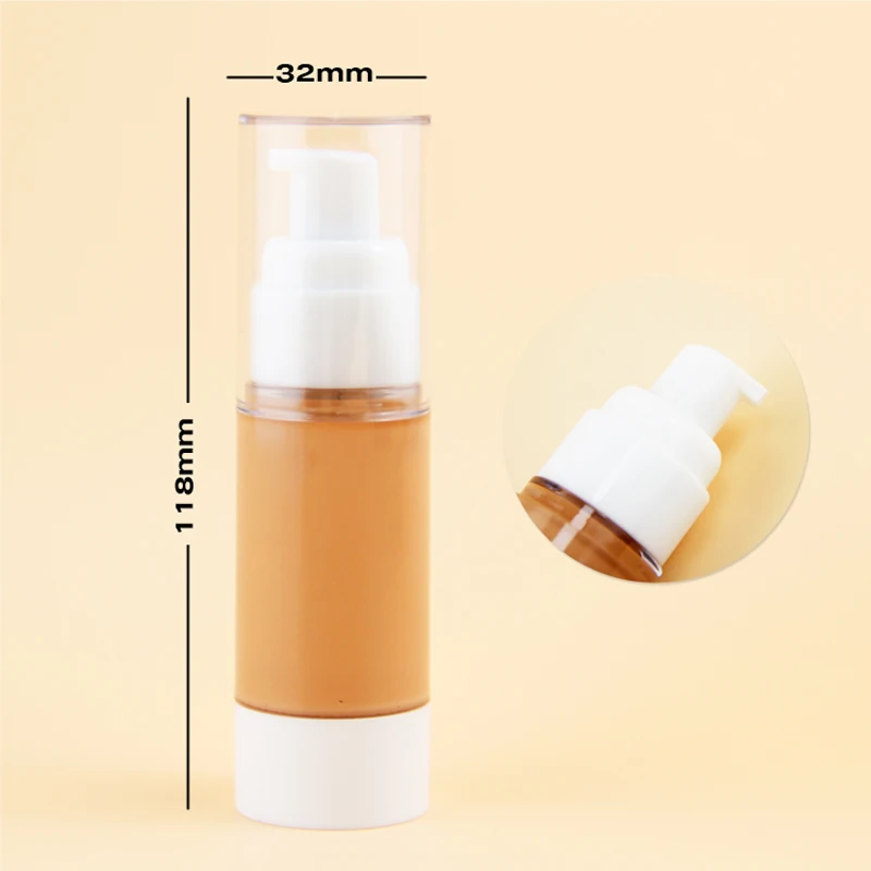 Matte Foundation Makeup Waterproof Concealing Foundation for Black Skin With Round Foundation Bottle