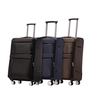 Factory Wholesale Light Weight Large Capacity Business Travel Suitcase Trolley Soft Waterproof Nylon Fabric Luggage Bags