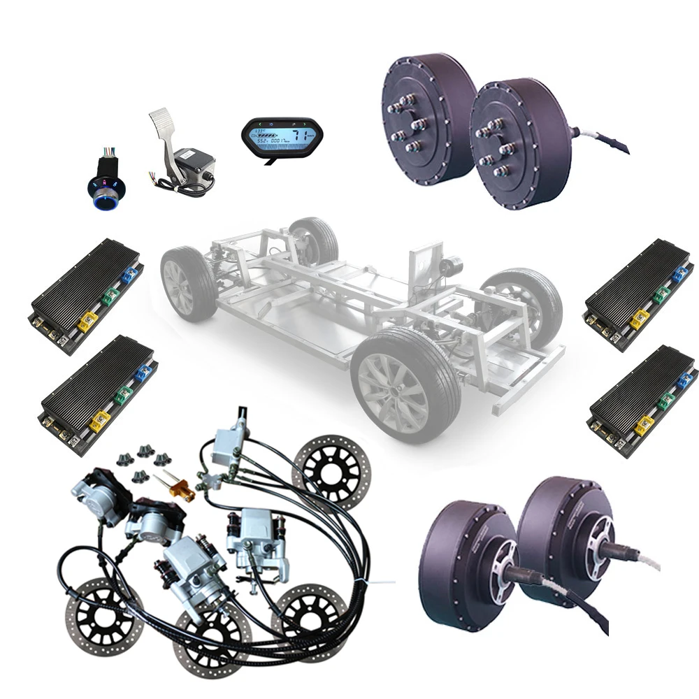 4wd Qs273 8000w 96v 140km/h Electric Car Hub Motor Conversion Kit,And ...