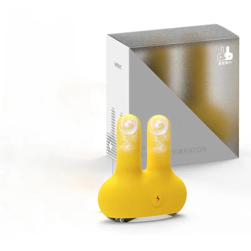 2024 Mini Cute Double Dual Rabbit Vibrator for Couples With USB Silicone G Spot Vibrator Masturbation Devices Rose Toy for Women