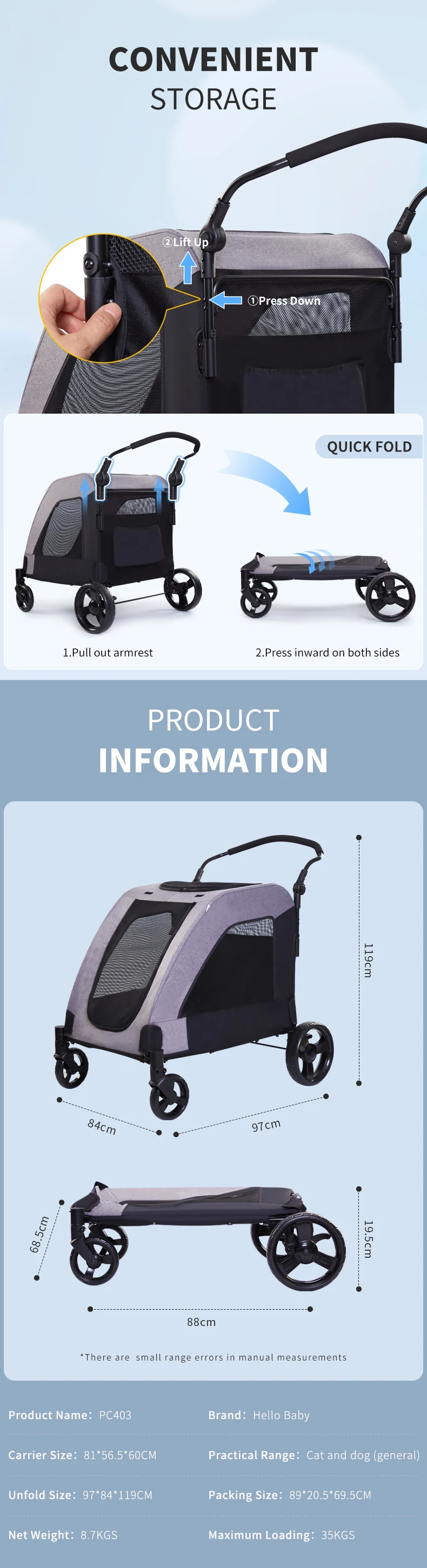 China Factory Wholesale Lightweight Compact And Portable Durable