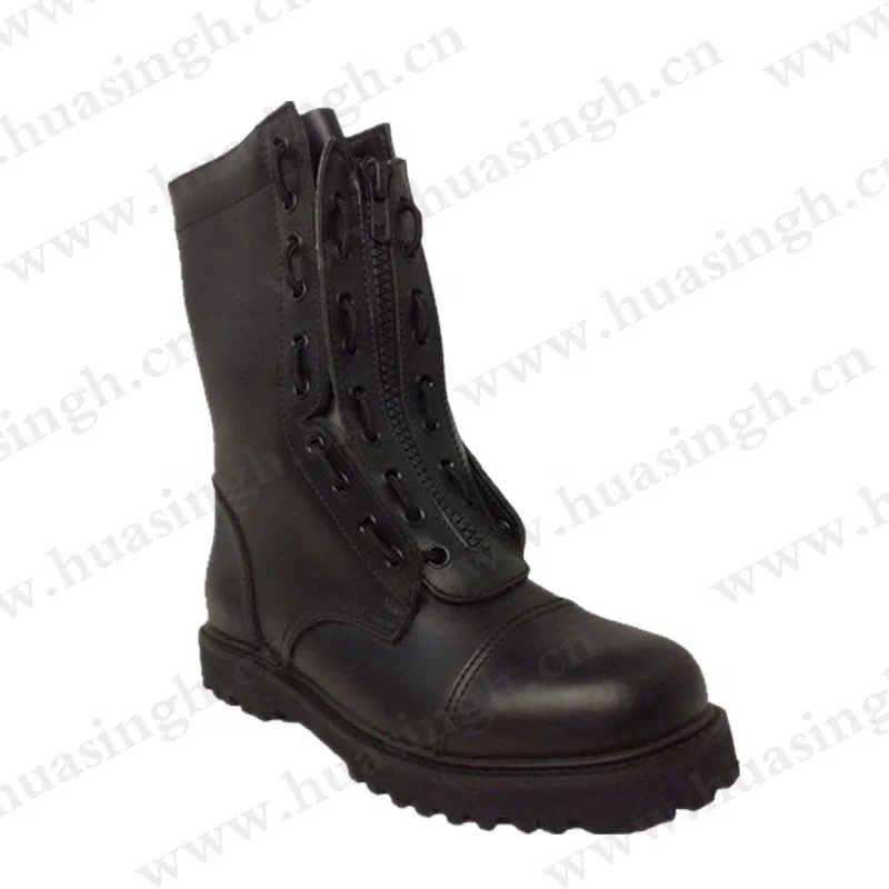 front zip tactical boots