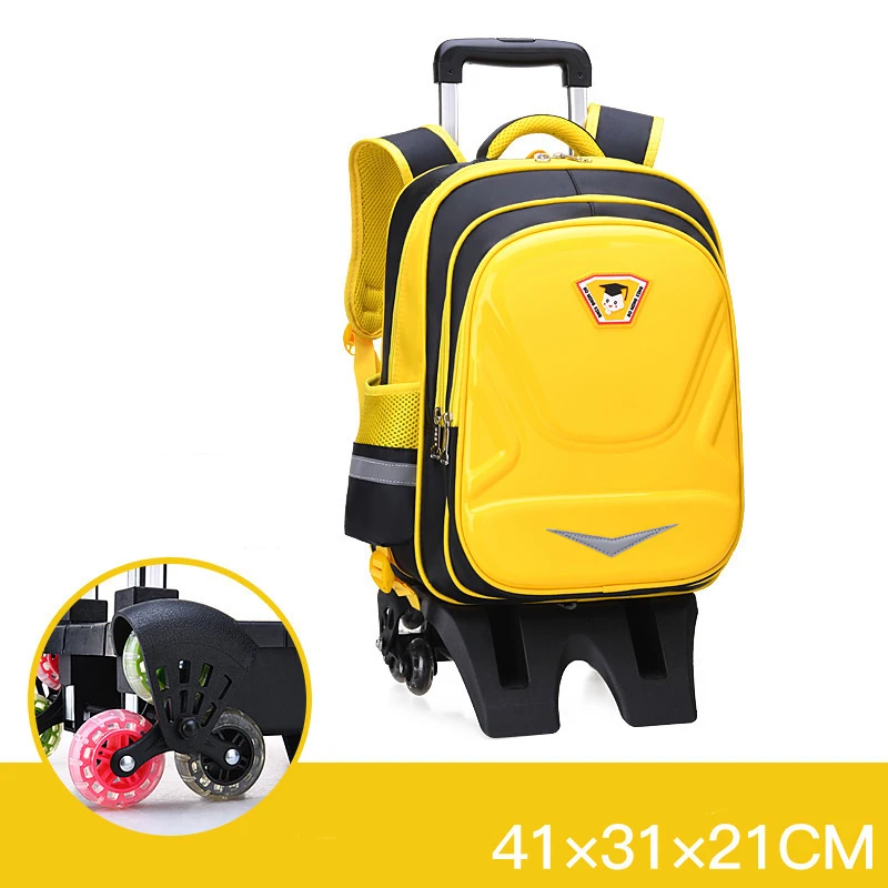 Custom New Wheeled School Bag Trolley School Bags for Boys Backpack with  Wheels Kids Backpack
