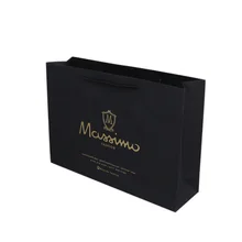 Luxury Ribbon Handle Boutique Shopping Packaging Customized Printed Euro Tote Paper Gift Bags with logo  Paper Pouch