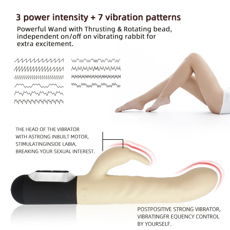 Bestmoon Adults Sex Toy Female Handheld Masturbation Rabbit Vibrator G Spot Vaginal Sex Clitoral Vibrator Sex Toy for Women