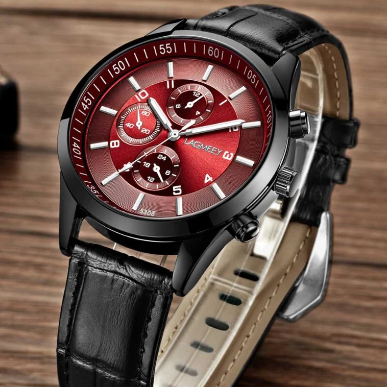 FNGEEN 5308 quartz watch for men futuristic steel band Waterproof 3 dials decoration vintage student wrist watch factory Alibaba