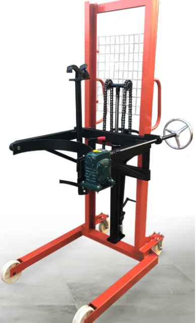 Manual Stacker Hydraulic Stacker & Rotator With Tilt Function 300KG 500kg Drum Lifter Lifting Equipment Manual Drum and Tilter