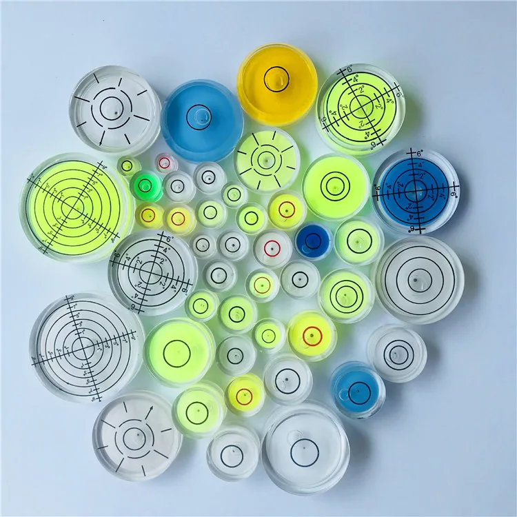 Precision Circular Mini Spirit Level Set Meter Bubble Inclinometer Green Bullseye Cameras Measure Tools Horizontal Ruler