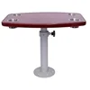 Table legs with four cup holders, tabletop includes four cup trays