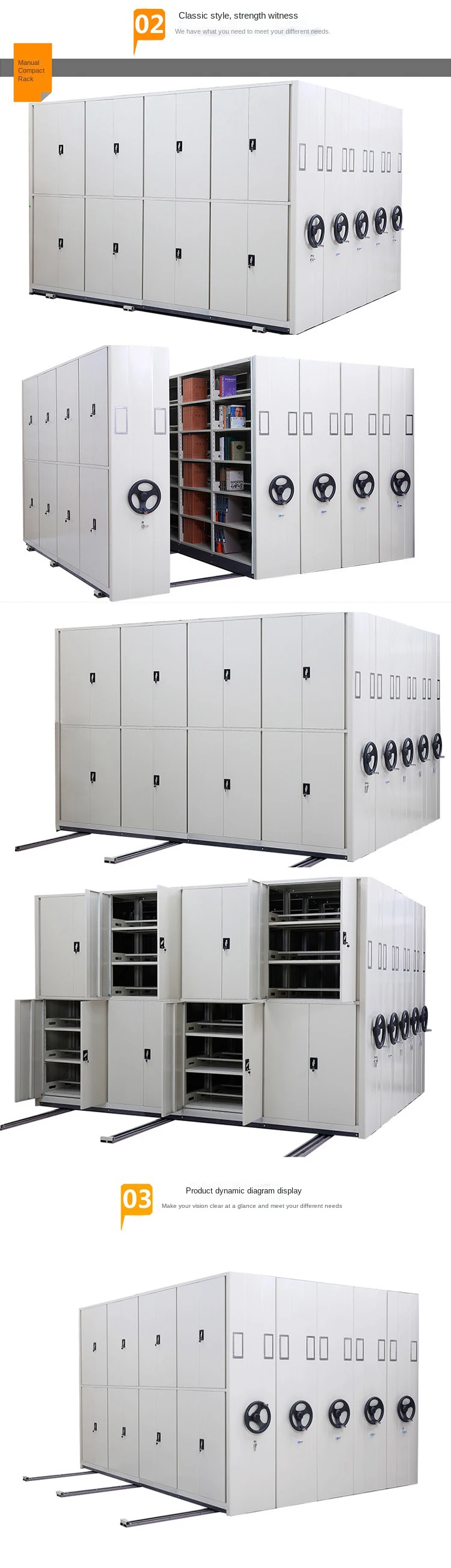 Office Credenza Mobile Storage File Filing Compactors Movable Mess ...