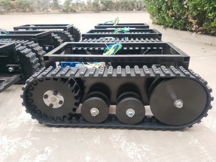 Rubber Crawler Chassis Loading Weight 300KG Rubber Tracked Chassis Undercarriage