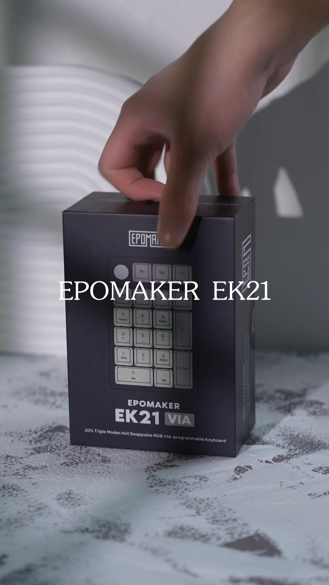 Epomaker Ek21 Via Gasket Hot Swappable Mini Keyboard With Numpad Numpad