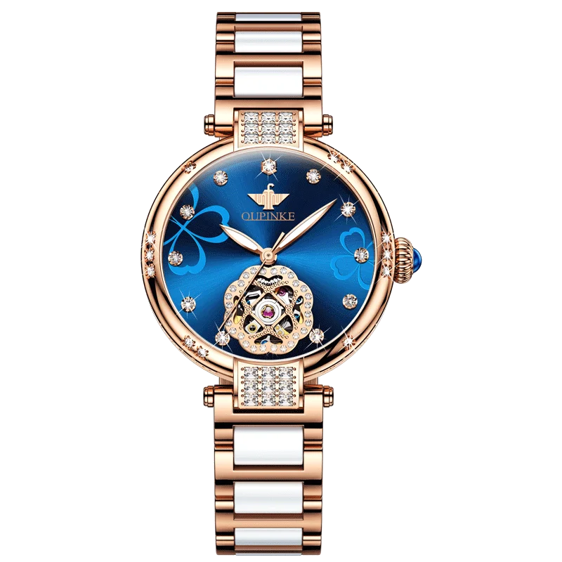 OUPINKE 3183 Top 10 Brands Fashion Womens Mechanical Watch