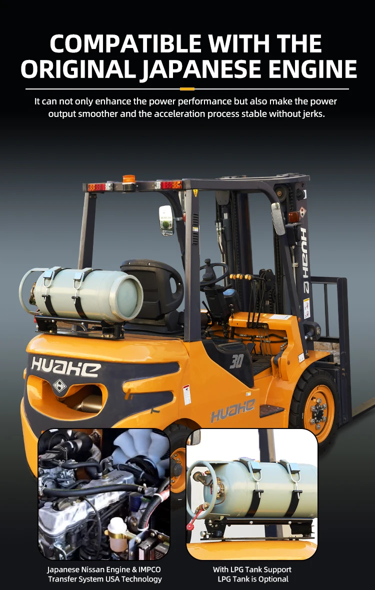 China Factory   3 Ton Lpg/gasoline  Forklift with Competitive Price