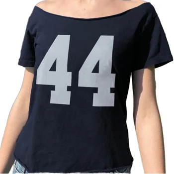 Summer new fashionable simple digital printing loose casual t-shirt top