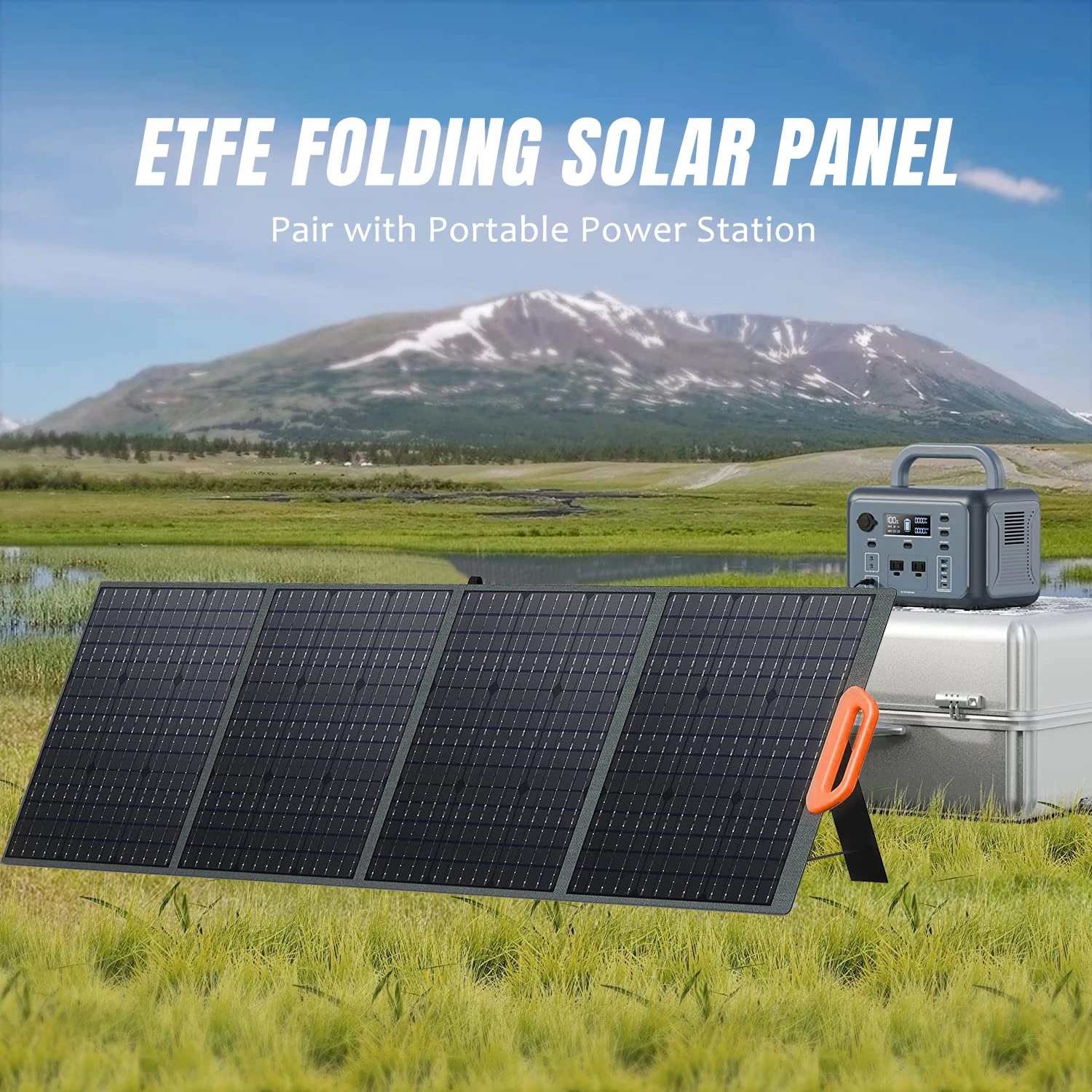 200w 400w Portable Solar Panels With Kickstand 36v 48v Foldable Charger