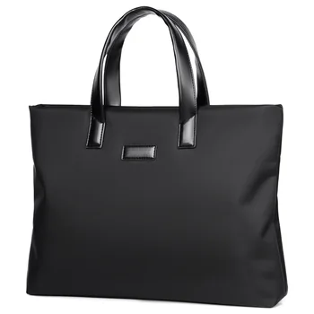 Gift Printable New Men's Briefcase Business Commute Simple Computer Bag Business Trip Document Package Wholesale