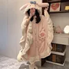 IM149-W Vestaglia a mantella Meiletu rosa