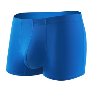 Wholesale Men's Ice Silk Soft Breathable Underwear 3" Inseam Quick Dry Classic Boxer Briefs Custom Branded Underwear