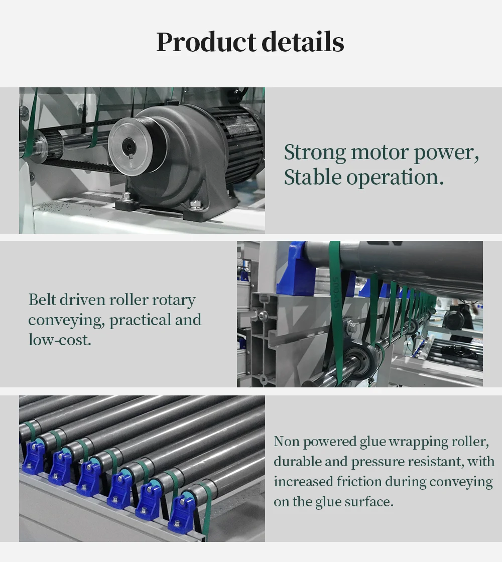 Hongrui Automatic Production Line Power Roller Conveyor For Connection Of 2 Edgebanding Machine factory