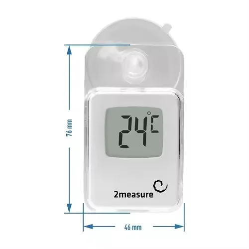 The Most Popular Good-looking Mini Reptile Digital LCD Thermometer Hygrometer With Suction Cup on Window for Pet Feeding Box