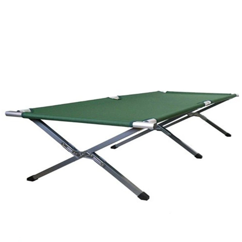 Outdoor Camping Travel Portable Foldable Steel Camping Bed Frame, Office Nap, Beach Vocation and Home Lounging 9