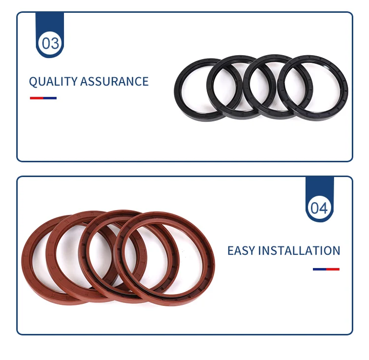 Dto Customized Fluorine Rubber Oil Seal High Temperature Resistant Tc Tg Oil Seal For Cars