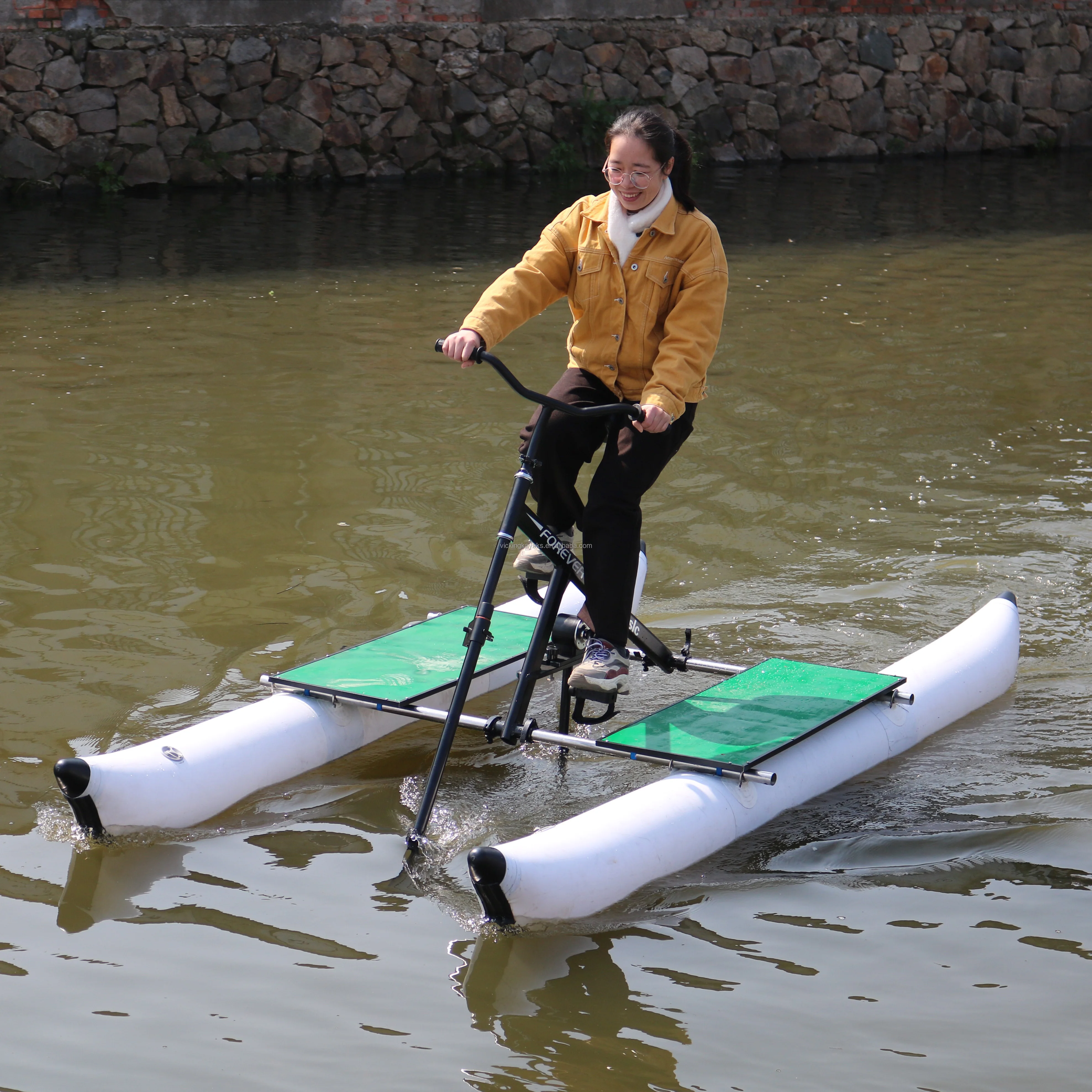 Bicycles Sea Water Bike Lake Bicycle Cycle Pedal Inflatable Float Water