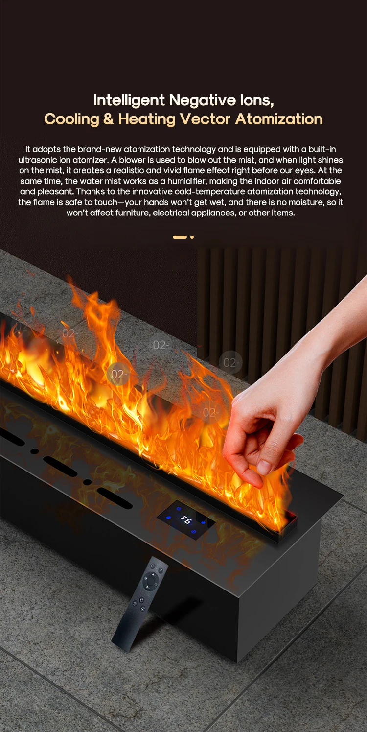Electric Fireplace, 70-300cm, LED - detail 10