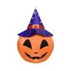 4Ft zucca gonfiabile di Halloween con cappello da strega