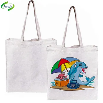 Prosub Wholesale Linen Sublimation Tote Bag Blank Customized Printed ...