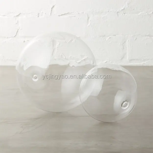 Hand Blown Heat Resistant Rainbow Colored Round Hollow Empty Borosilicate Glass Globe Ball Sphere Lamp Shade