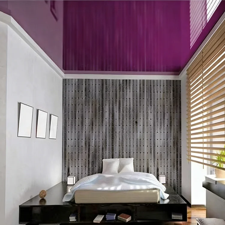 ceiling decoration film msd glossy black pvc stretch ceiling film-15