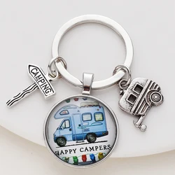 Новый Винтажный Хиппи знак мира фургонов автобусов брелок Мода для мужчин и женщин, женский кошелек-клатч, подвеска для автомобиля, брелок с кольцом-держателем ювелирные изделия