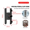 Code de clip bilatéral M10 noir