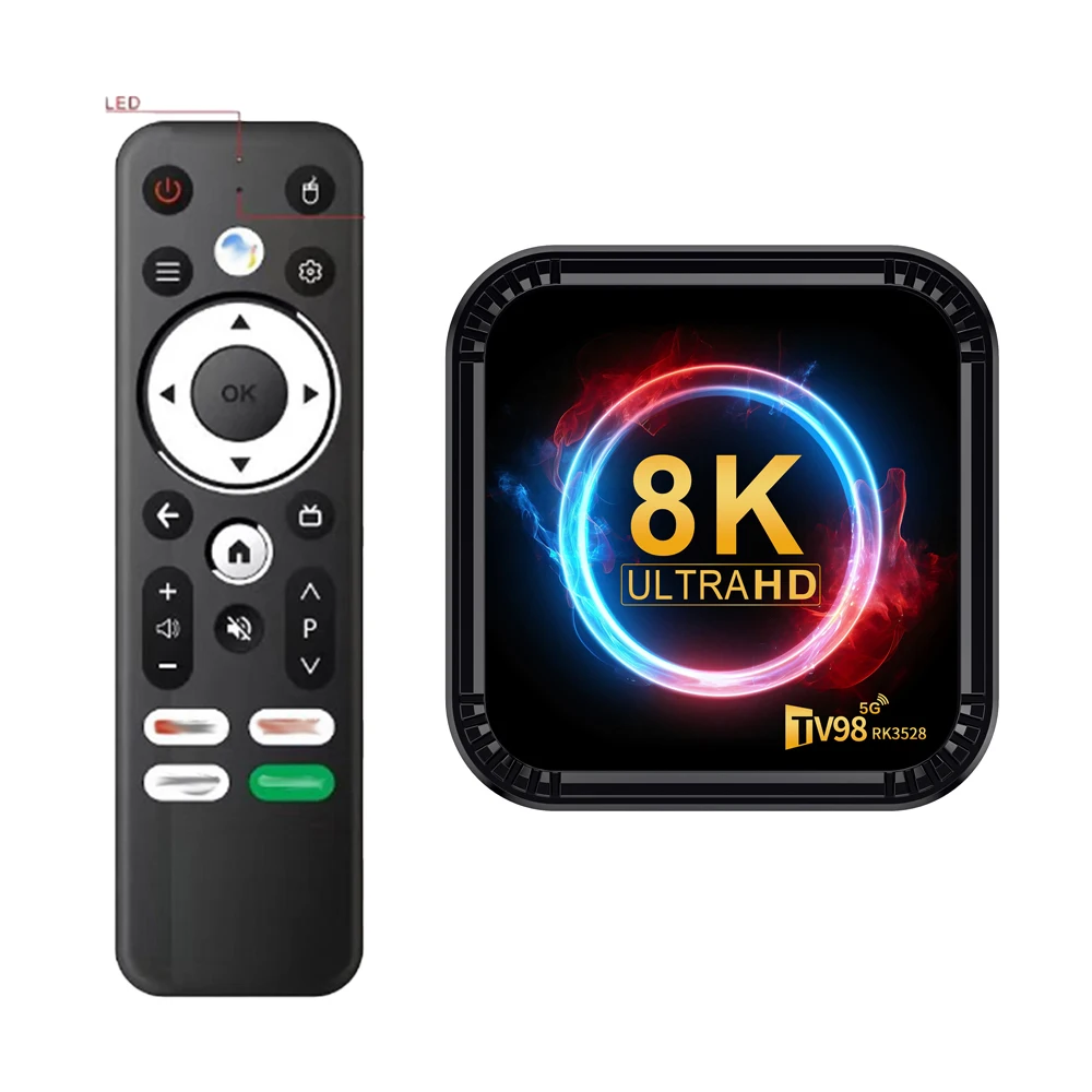 New Arrival TV98 RK3528 Smart Android TV Box 8K Resolution WiFi Rockchip Processor Set Top Box