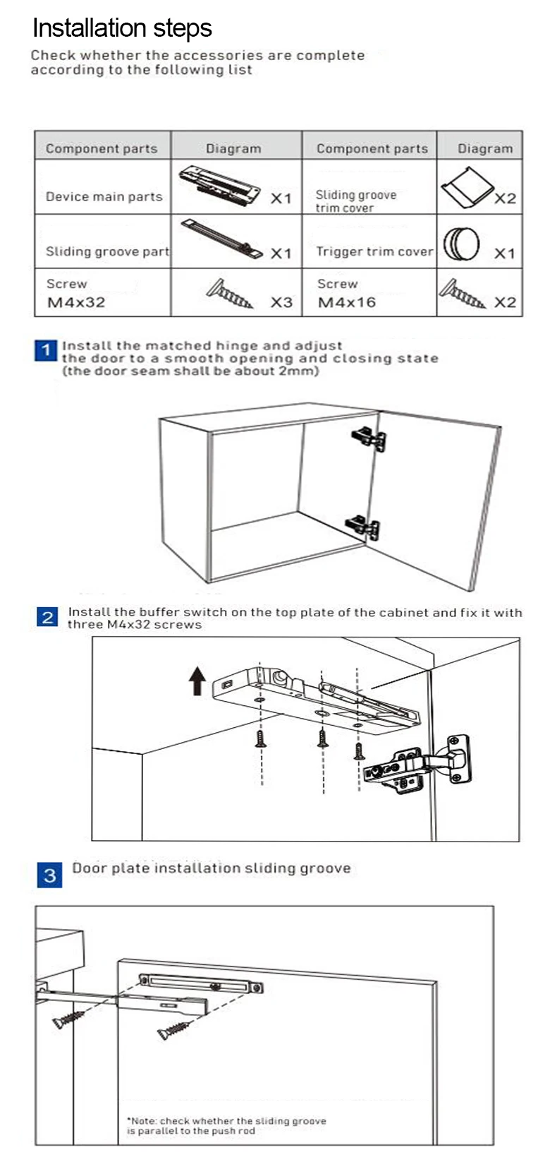 Kitchen Door Opener Buffer Door Closer Other Furniture Hardware